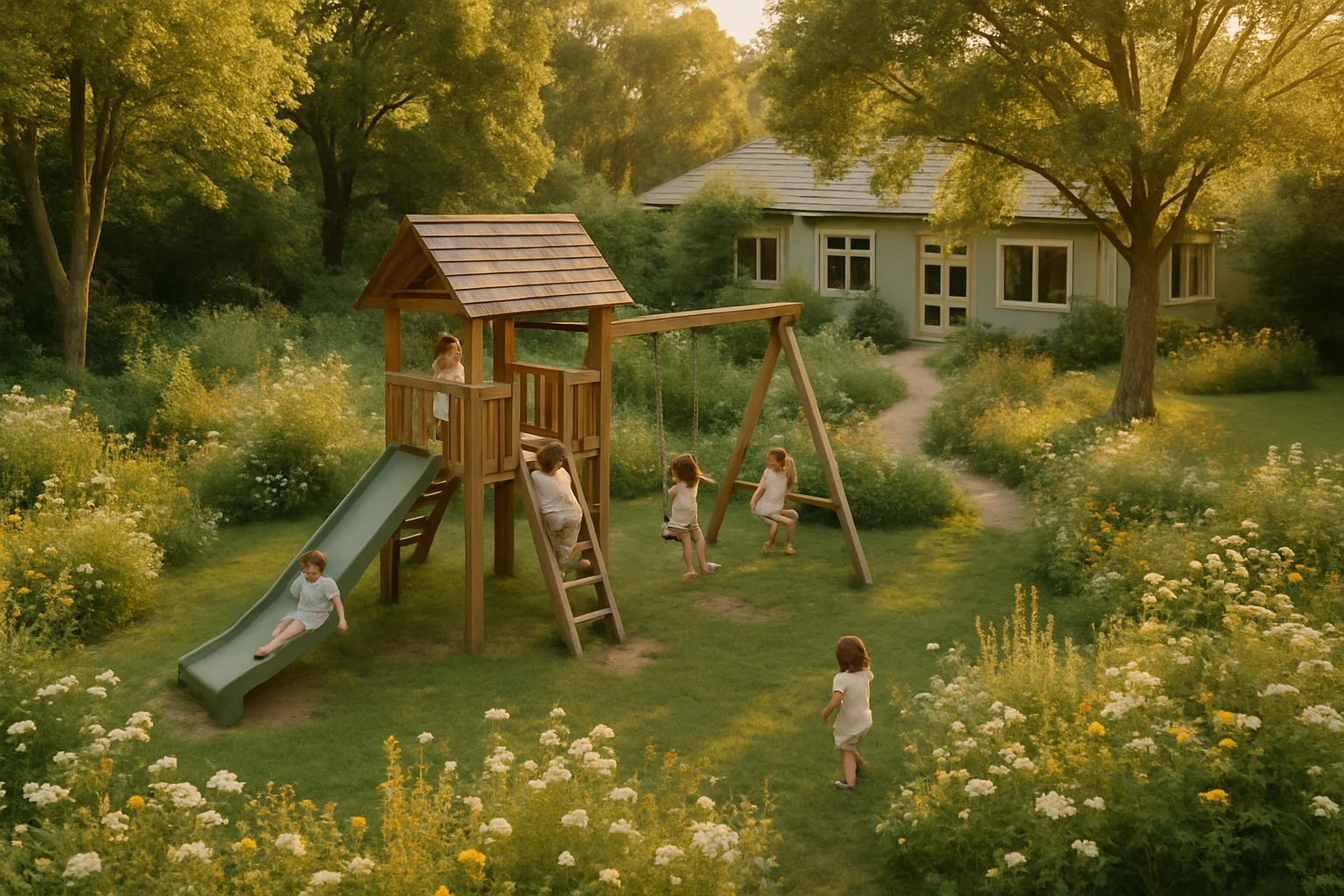 Children playing and learning at Grow at Eden childcare