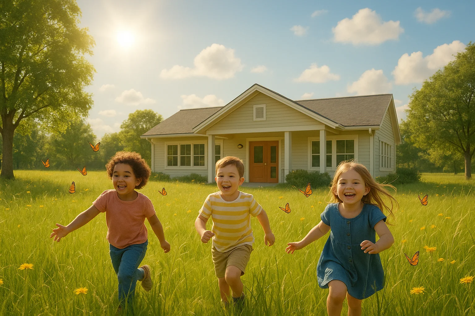 Happy children learning and playing at Grow at Eden